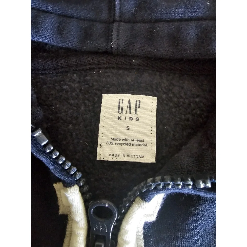Gap Arch Logo‎ Navy Blue Full Zip Hoodie Size S